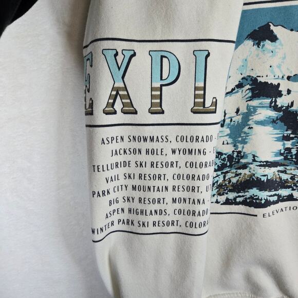 Aspen Colorado Rocky Mountain Sweatshirt High Peak Elevation Pullover XL 0834 - Picture 5 of 8